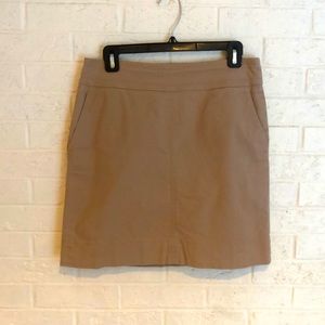Talbots tan cotton skirt